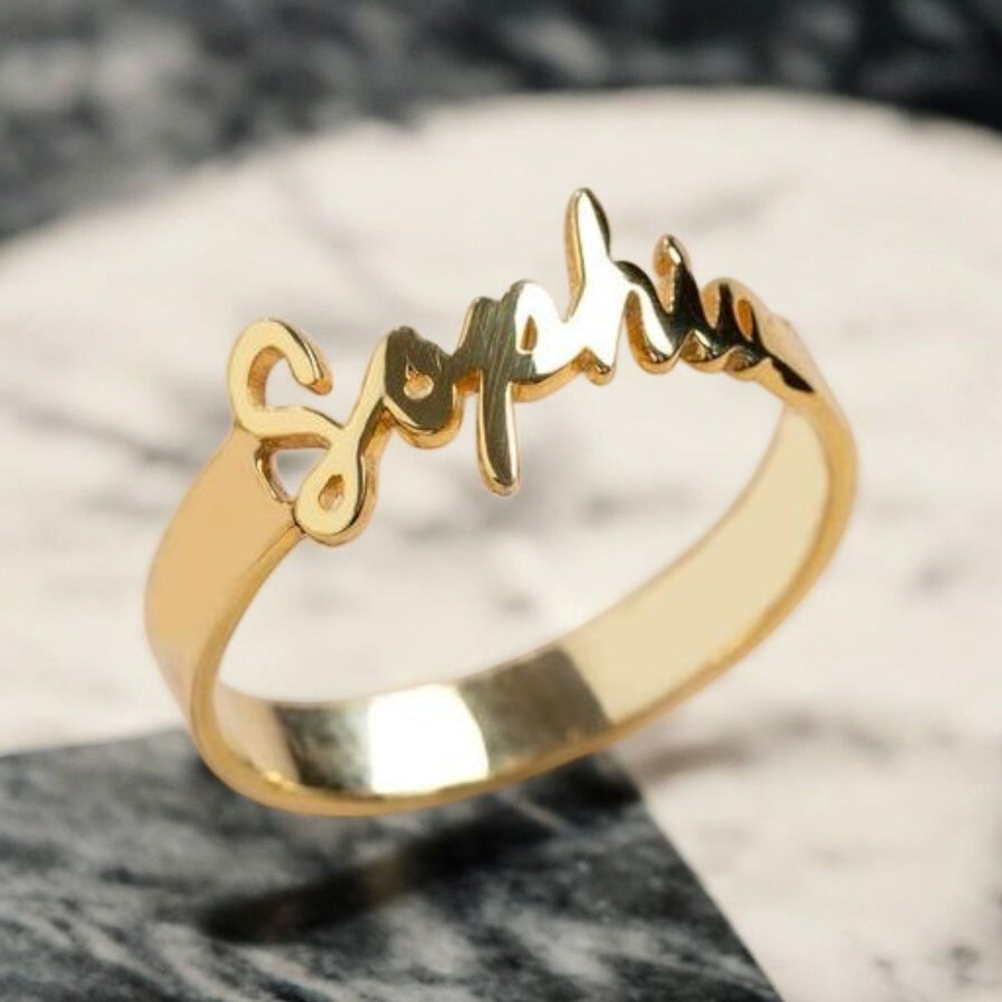 Custom Name Ring